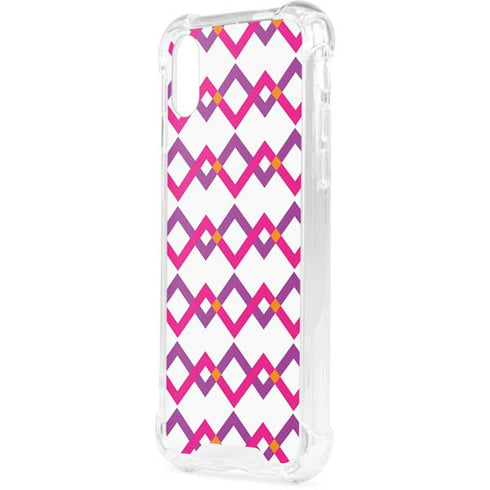 Chevron White Out iPhone XS Clear Case