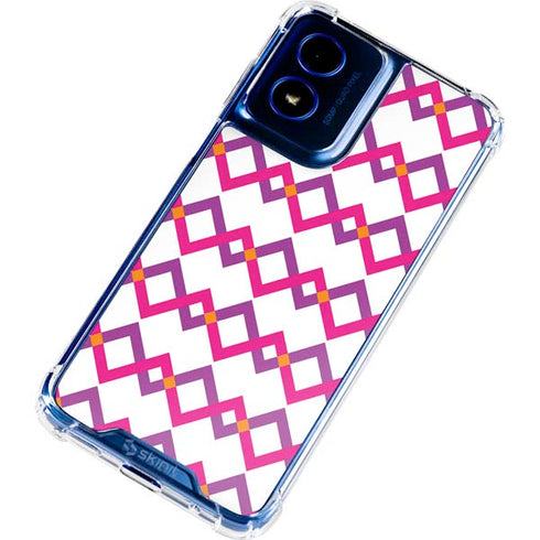Chevron White Out Moto G Play 4G (2024) Clear Case