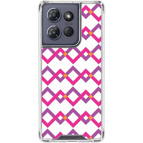 Chevron White Out Moto G Play 5G (2025) Clear Case