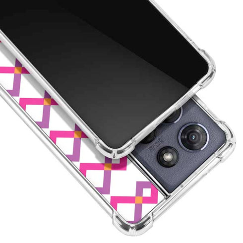 Chevron White Out Moto G Play 5G (2025) Clear Case