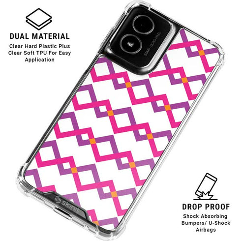 Chevron White Out Moto G Power 5G (2024) Clear Case
