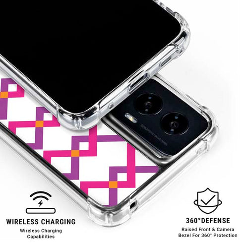 Chevron White Out Moto G Power 5G (2024) Clear Case
