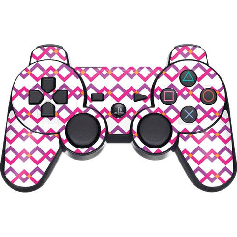 Chevron White Out PS3 Dual Shock wireless controller Skin