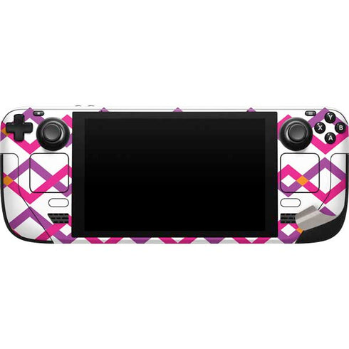 Chevron White Out Steam Deck Handheld Gaming Computer Skin
