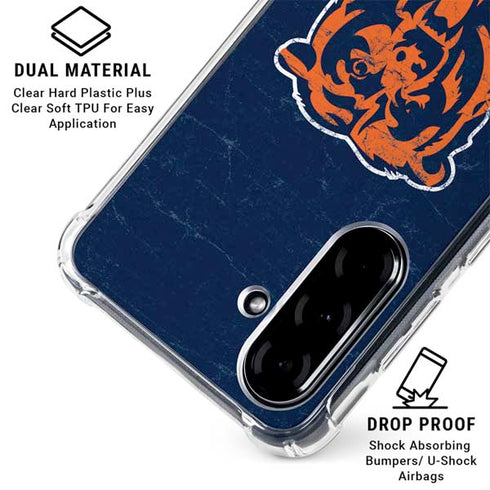 NFL Chicago Bears - Alternate Distressed Galaxy A36 5G Clear Case