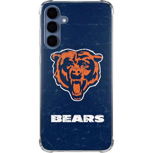 NFL Chicago Bears - Alternate Distressed Galaxy A55 5G Clear Case