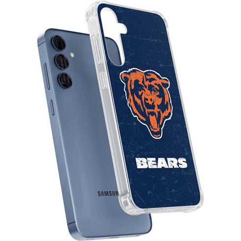 NFL Chicago Bears - Alternate Distressed Galaxy A55 5G Clear Case