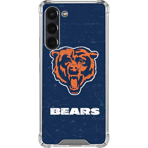 NFL Chicago Bears - Alternate Distressed Galaxy S24 FE Clear Case