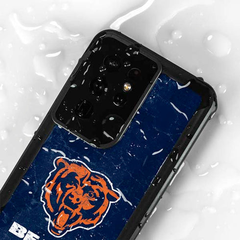 NFL Chicago Bears - Alternate Distressed Galaxy S24 Ultra Waterproof Case