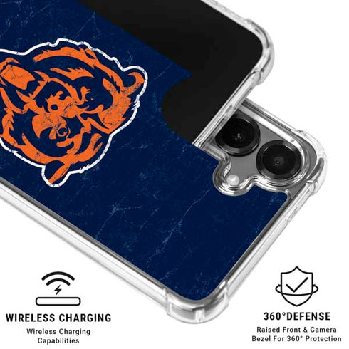 NFL Chicago Bears - Alternate Distressed Galaxy S26 Clear Case