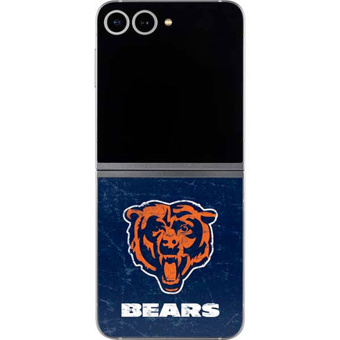 NFL Chicago Bears - Alternate Distressed Galaxy Z Flip6 Skin