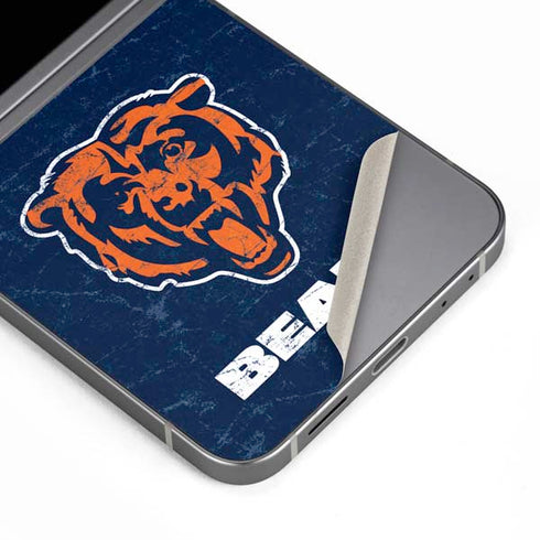 NFL Chicago Bears - Alternate Distressed Galaxy Z Flip6 Skin