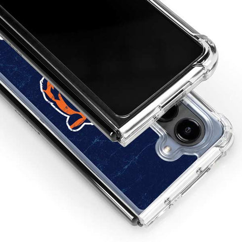 NFL Chicago Bears - Alternate Distressed Galaxy Z Fold5 5G Clear Case