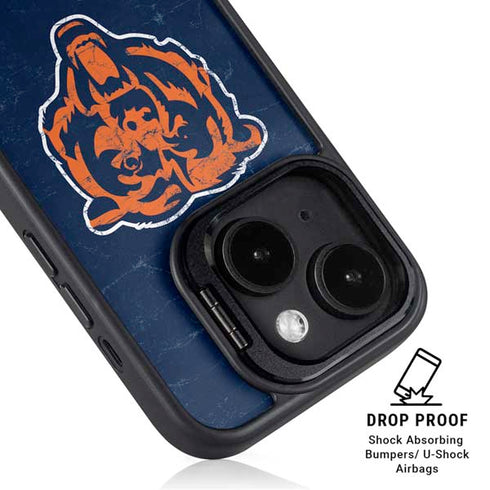 NFL Chicago Bears - Alternate Distressed iPhone 14 Plus Kickstand Case