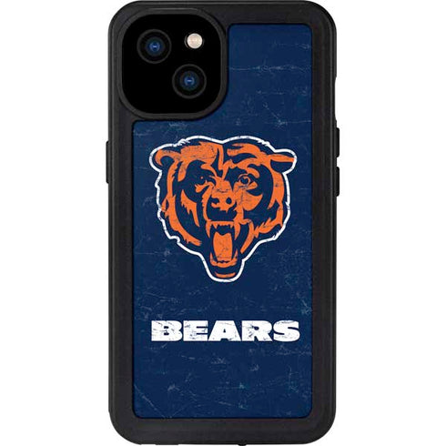 NFL Chicago Bears - Alternate Distressed iPhone 15 Plus Waterproof Case