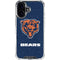 NFL Chicago Bears - Alternate Distressed iPhone 16 Plus Clear Case
