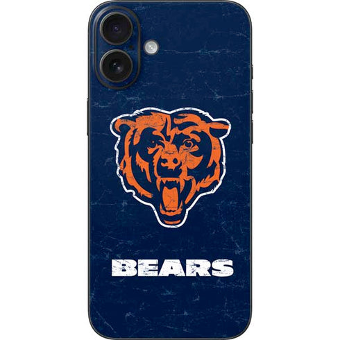NFL Chicago Bears - Alternate Distressed iPhone 16 Plus Skin