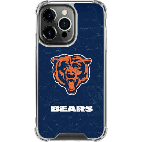 NFL Chicago Bears - Alternate Distressed iPhone 16 Pro Clear Case