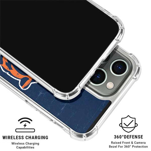 NFL Chicago Bears - Alternate Distressed iPhone 16 Pro Max Clear Case