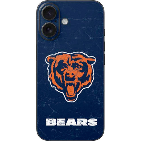 NFL Chicago Bears - Alternate Distressed iPhone 16 Skin