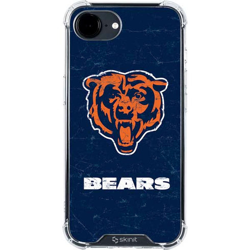 NFL Chicago Bears - Alternate Distressed iPhone 16e Clear Case