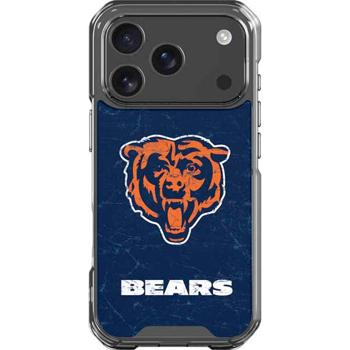 NFL Chicago Bears - Alternate Distressed iPhone 18 Pro Clear Case