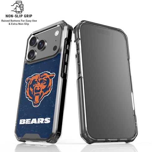 NFL Chicago Bears - Alternate Distressed iPhone 18 Pro Clear Case