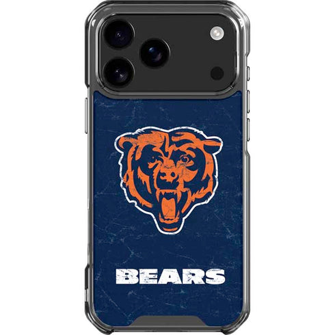 NFL Chicago Bears - Alternate Distressed iPhone 18 Pro Max Clear Case