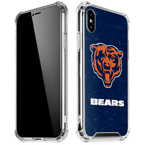 NFL Chicago Bears - Alternate Distressed iPhone X/XS Clear Case