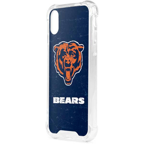 NFL Chicago Bears - Alternate Distressed iPhone XS Clear Case