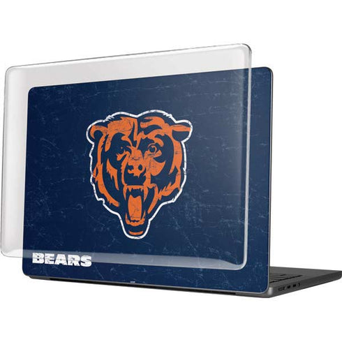 NFL Chicago Bears - Alternate Distressed MacBook Pro 14in (2021-24) Case plus Skin