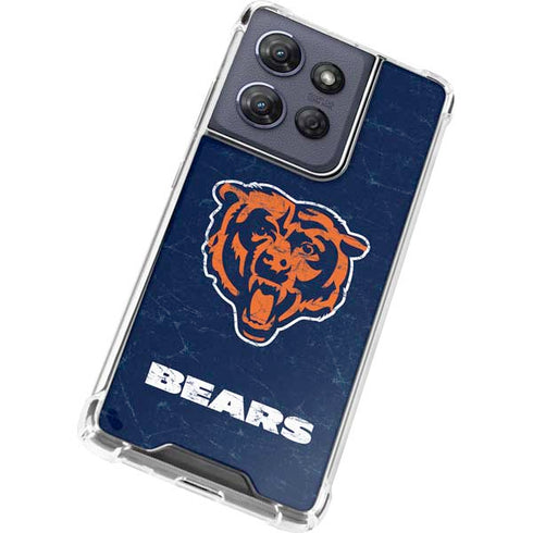 NFL Chicago Bears - Alternate Distressed Moto G Play 5G (2025) Clear Case