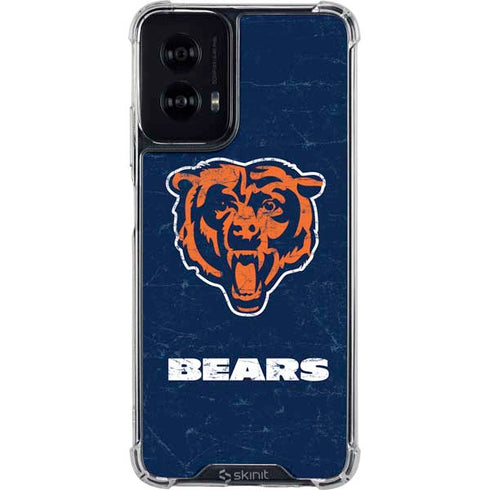 NFL Chicago Bears - Alternate Distressed Moto G Power 5G (2024) Clear Case