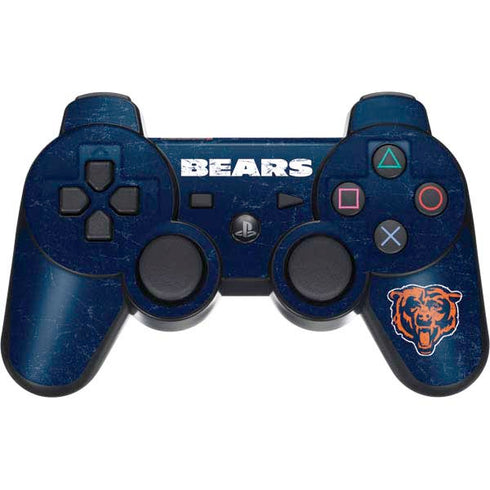 NFL Chicago Bears - Alternate Distressed PS3 Dual Shock wireless controller Skin