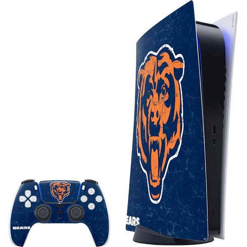 NFL Chicago Bears - Alternate Distressed PlayStation PS5 Skins