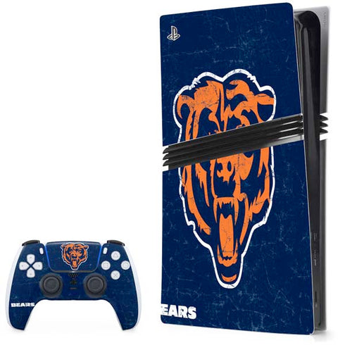 NFL Chicago Bears - Alternate Distressed PlayStation PS5 Skins