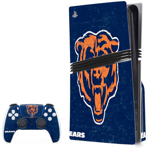 NFL Chicago Bears - Alternate Distressed PlayStation PS5 Skins