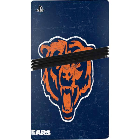 NFL Chicago Bears - Alternate Distressed PS5 Pro Disk Console Skin