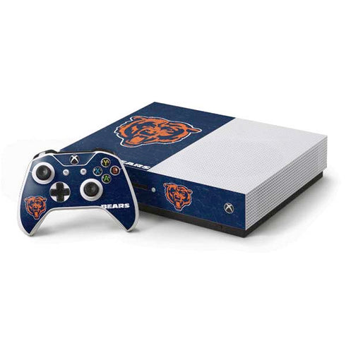 NFL Chicago Bears - Alternate Distressed Xbox One S Console and Controller Bundle Skin