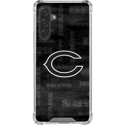 NFL Chicago Bears Black & White Galaxy A17 Clear Case