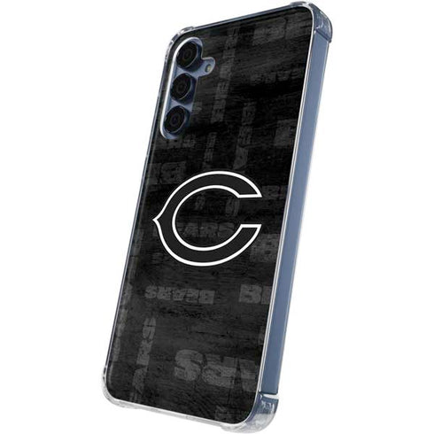NFL Chicago Bears Black & White Galaxy A35 5G Clear Case