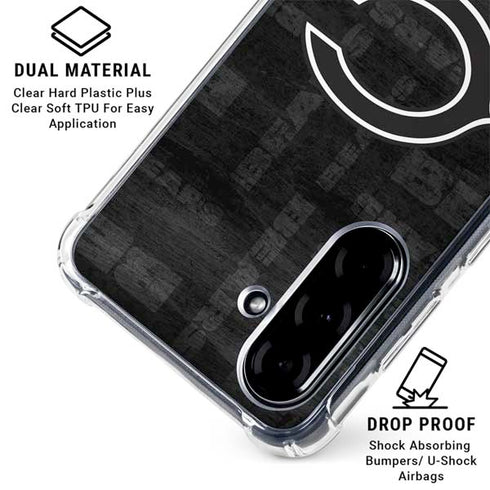 NFL Chicago Bears Black & White Galaxy A36 5G Clear Case