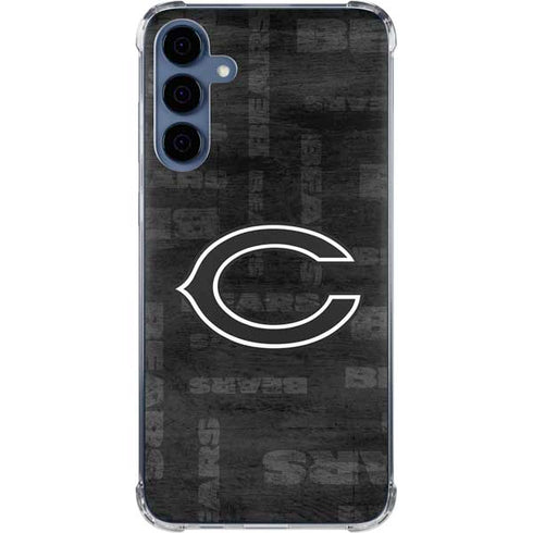 NFL Chicago Bears Black & White Galaxy A55 5G Clear Case