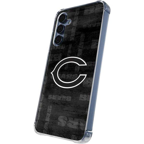NFL Chicago Bears Black & White Galaxy A55 5G Clear Case