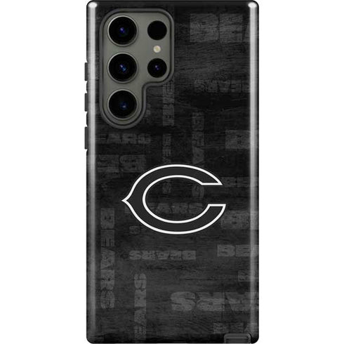 NFL Chicago Bears Black & White Galaxy S23 Ultra Pro Case