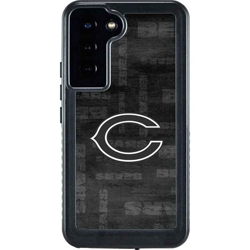 NFL Chicago Bears Black & White Galaxy S24 Plus Waterproof Case