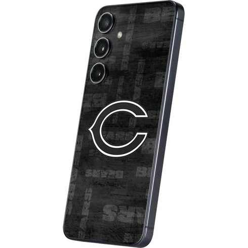 NFL Chicago Bears Black & White Galaxy S25 Skin