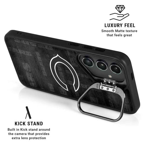 NFL Chicago Bears Black & White Galaxy S25 Ultra Kickstand Case