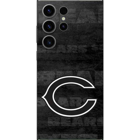 NFL Chicago Bears Black & White Galaxy S25 Ultra Skin