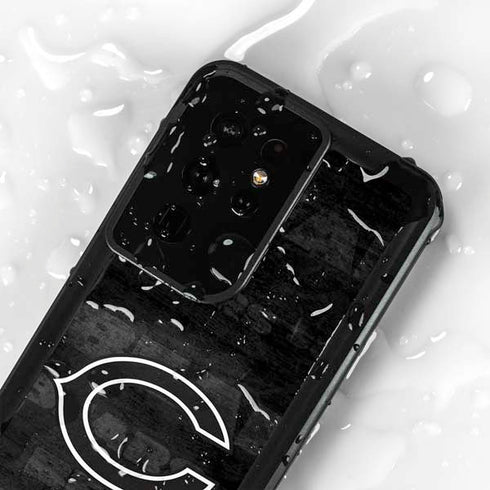NFL Chicago Bears Black & White Galaxy S24 Ultra Waterproof Case
